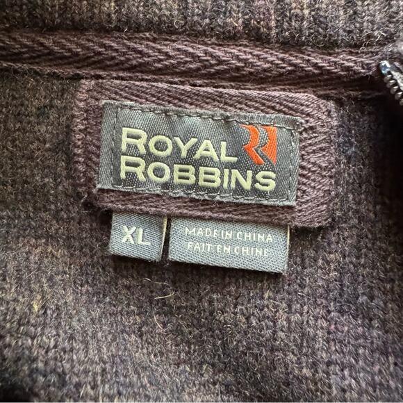 Royal Robbins Wool Quarter Zip Mend Sweater - Picture 4 of 4